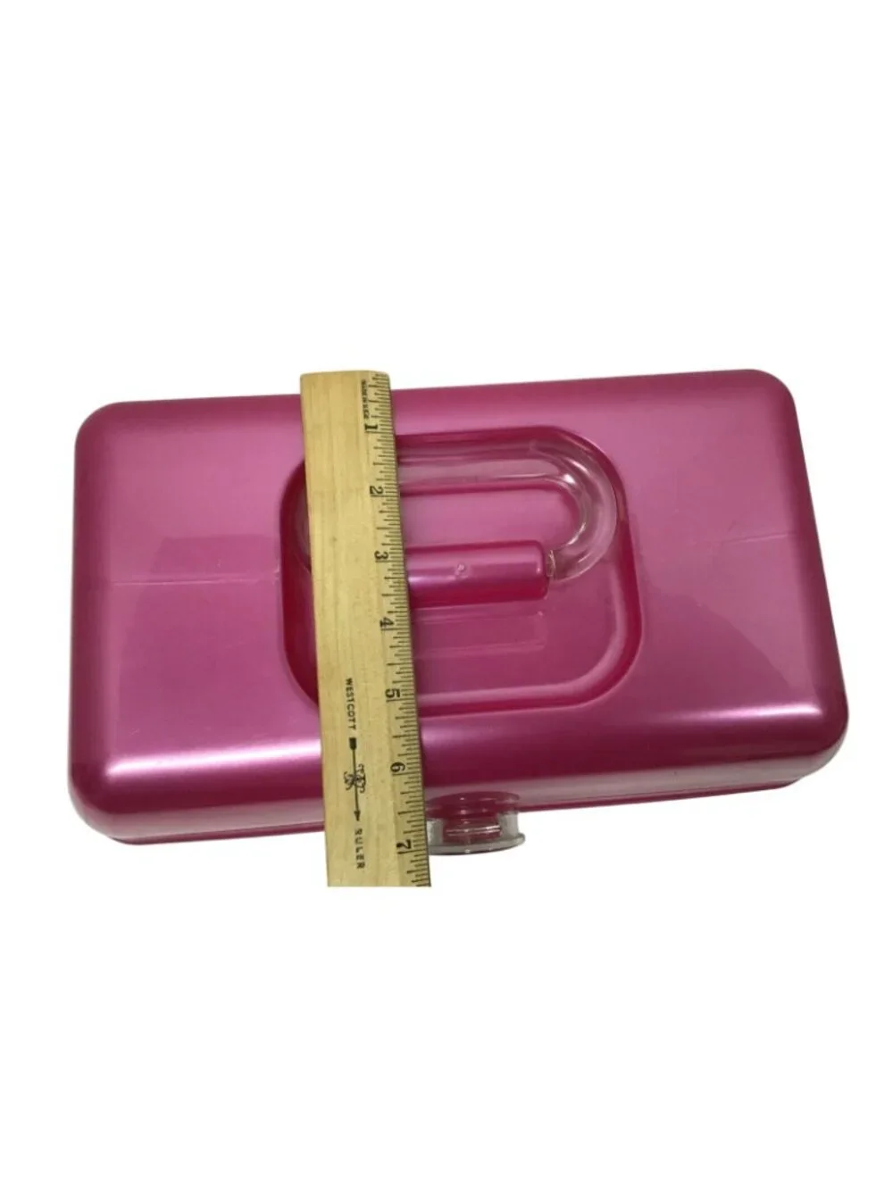 Caboodles Vintage 1990s Pink Makeup Case with Mirror and Tray